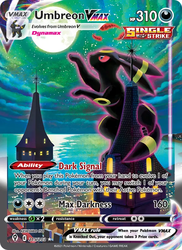 Illustrative Umbreon VMAX card